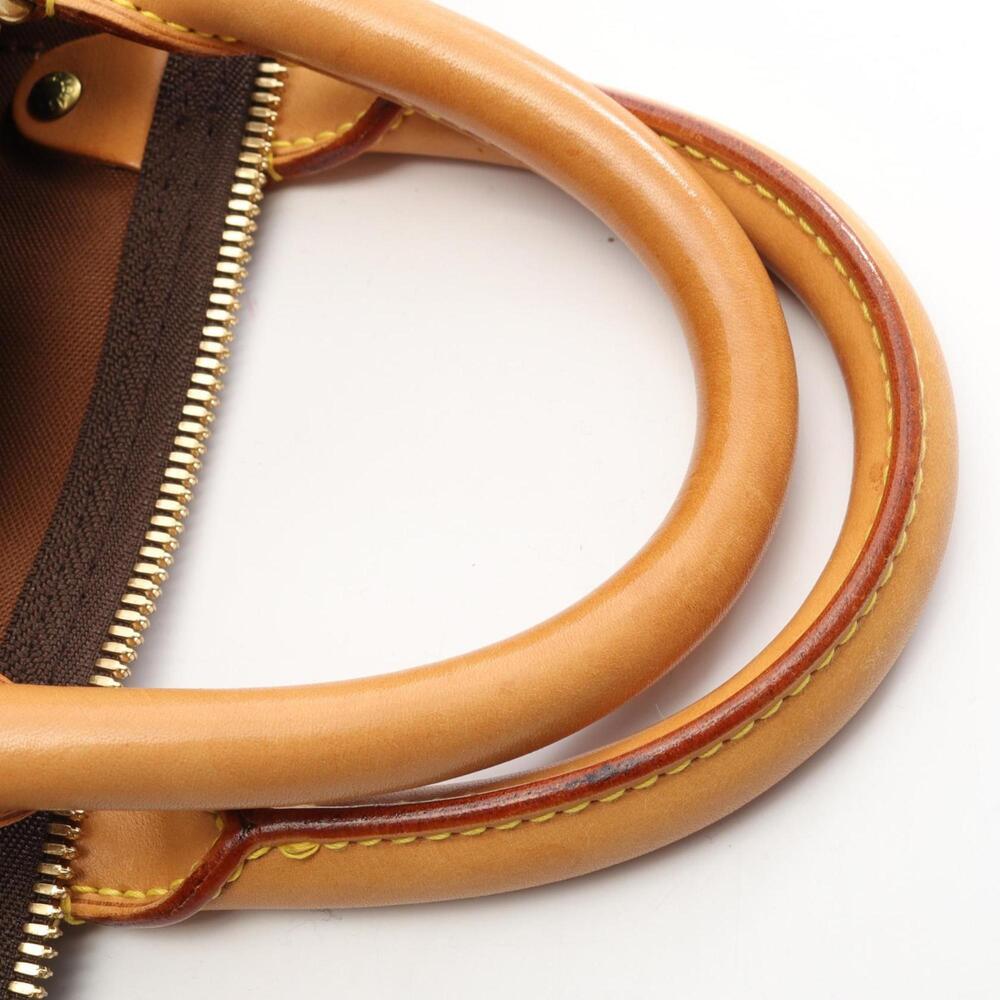 LOUIS VUITTON Authentic Brown Monogram Leather Keepall 45 Boston Bag - Picture 6 of 11